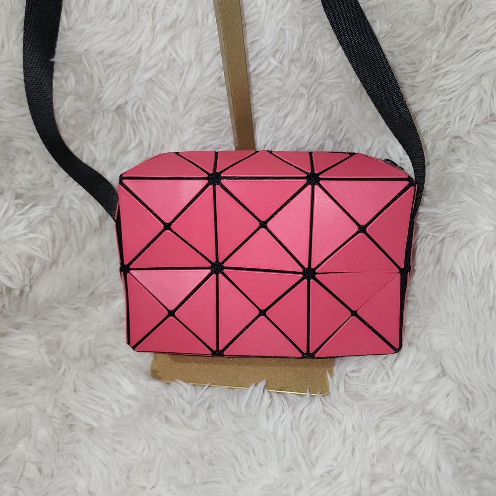 Baobao, By Isseymiyake Pink And Black Cuboid Crossbody Bag, New Without Tag